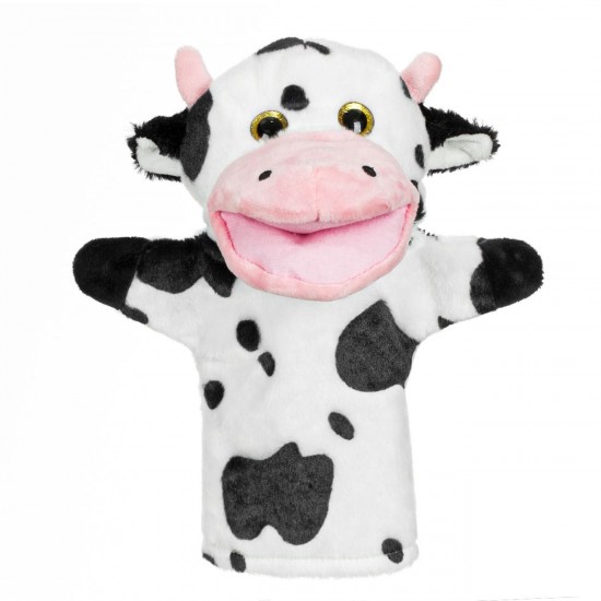 Figurina din Plus Vacuta Alba pentru Teatru de Papusi 28cm