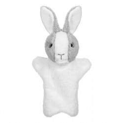 Figurina din Plus Iepuras Gri pentru Teatru de Papusi 28cm