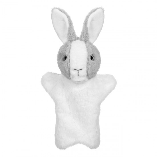 Figurina din Plus Iepuras Gri pentru Teatru de Papusi 28cm