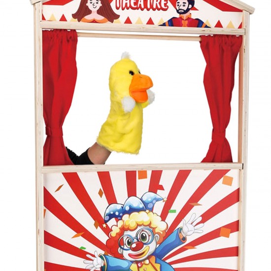 Figurina din Plus Ratusca Galbena pentru Teatru de Papusi 28cm