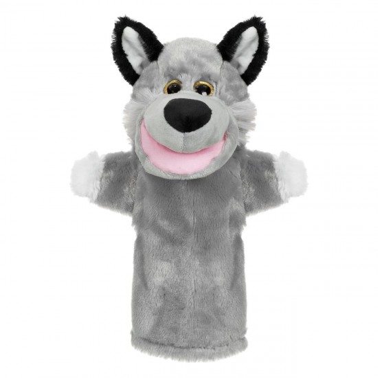 Figurina din Plus Lup Gri pentru Teatru de Papusi 28cm