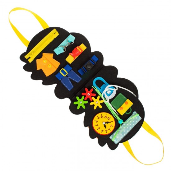 Carte cu Activitati din Fetru Quiet Book Dinozaur