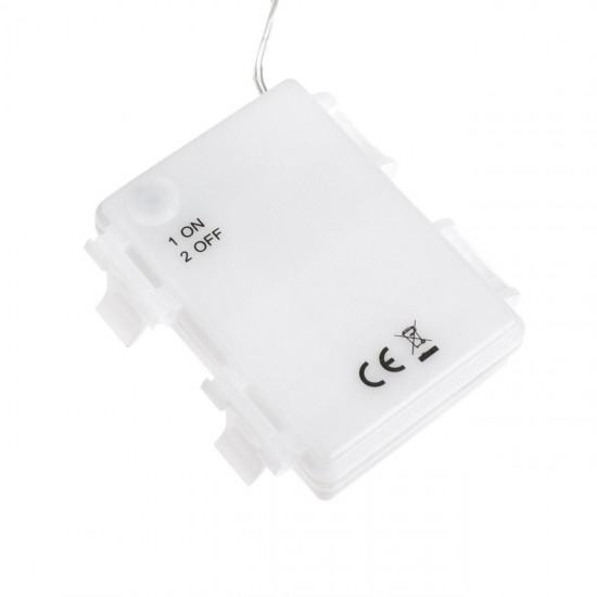 Instalatie de Lumini Perdea cu 71 de Becuri LED Model Fulgi cu Baterii 1.8m de Interior & Exterior - Alb Rece