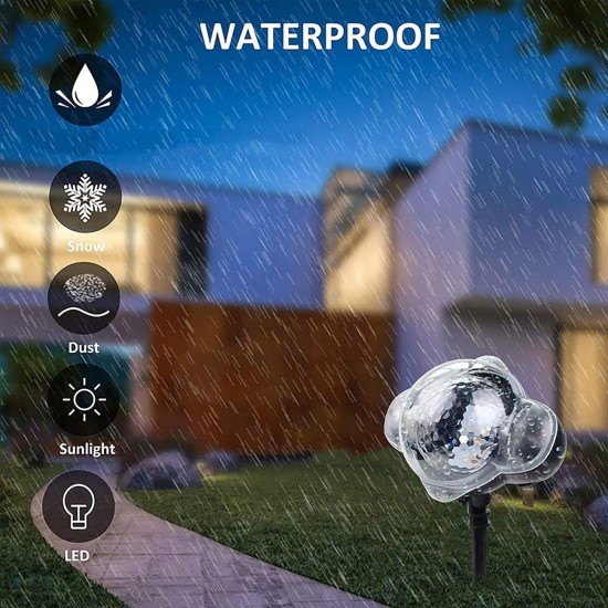 Proiector Laser cu Lumina Buline Colorate de Interior & Exterior