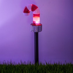 Felinar Solar Stick Brad Verde Rosu Alb Baston 41cm