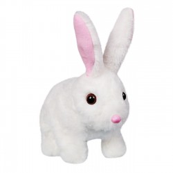 Iepuras Interactiv Alb cu Miscare & Sunet