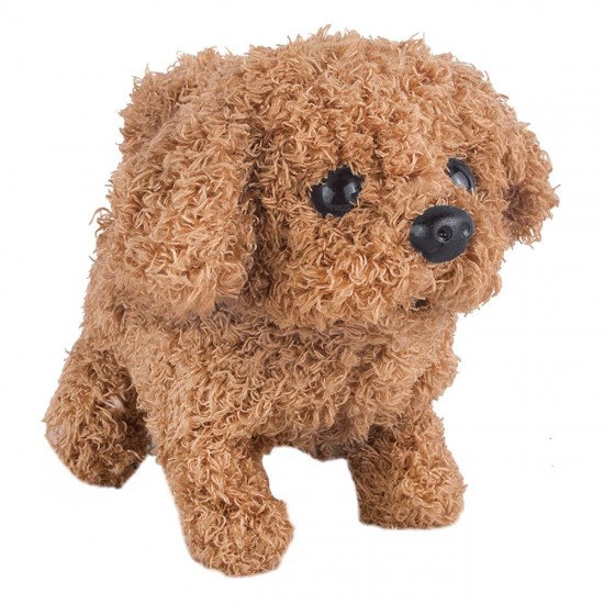 Caine Interactiv Poodle Maro cu Miscare & Sunet