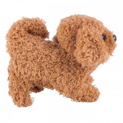 Caine Interactiv Poodle Maro cu Miscare & Sunet