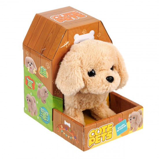 Caine Interactiv Golden Retriever cu Miscare & Sunet