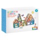 Set Caramizi Magnetice Colorate Masini - 72 de piese