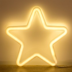 Stea de Craciun cu LED Neon 15x15cm