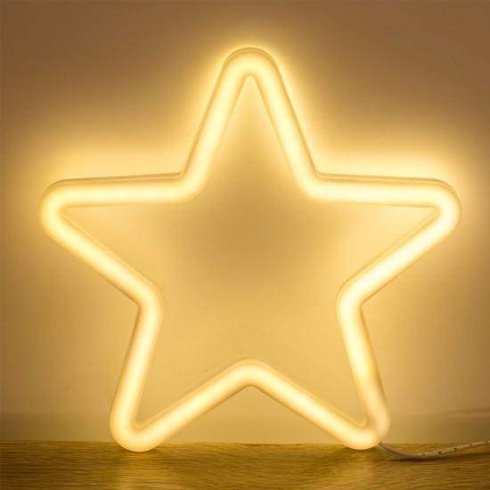 Stea de Craciun cu LED Neon 15x15cm