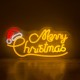 Lampa de Craciun "Merry Christmas" LED Neon 42.7x21cm