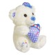 Ursulet de Plus Ecru cu Biberin Ciel It's a Boy 23cm