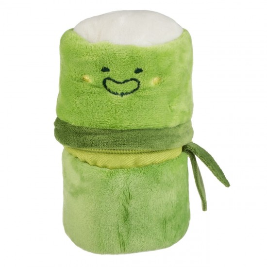 Panda de Plus cu Husa Bambus  Verde 11cm