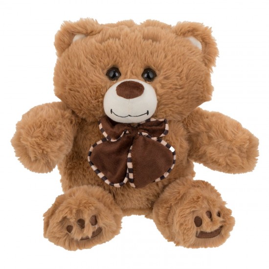 Ursulet de Plus Maro cu Fundita Catifelata 28cm