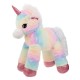 Unicorn de Plus Rainbow Roz cu Glitter 65cm