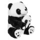 Panda de Plus Asezat cu Pui 38cm