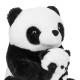 Panda de Plus Asezat cu Pui 38cm