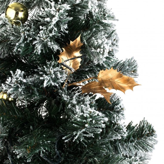 Brad de Craciun Artificial de Masa Impodobit cu 40 de Becuri LED Baterie - 90cm