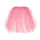Fusta Tutu Tul Roz cu Stele Holografice Luna & LED Intermitent pentru Copii