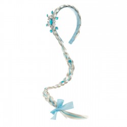 Coronita Par Codita Alba Ciel Fulg cu Glitter 53cm