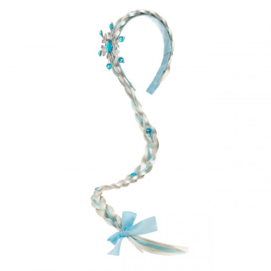 Coronita Par Codita Alba Ciel Fulg cu Glitter 53cm