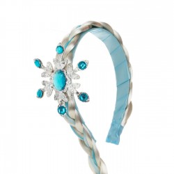 Coronita Par Codita Alba Ciel Fulg cu Glitter 53cm