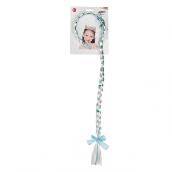 Coronita Par Codita Alba Ciel Fulg cu Glitter 53cm