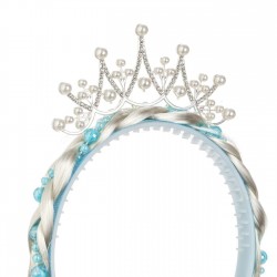 Coronita Par Alba Ciel Codite Tiara Margele 30cm