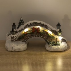 Scena de Craciun Pod cu Lumina LED 15x7x6cm