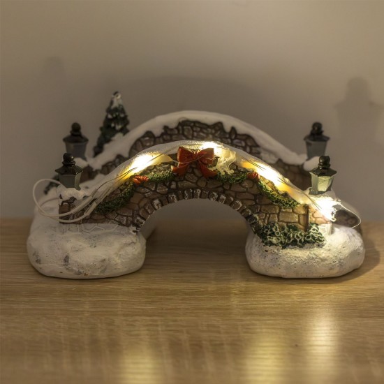 Scena de Craciun Pod cu Lumina LED 15x7x6cm