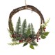 Coronita Decorativa de Craciun Brazi Conuri Clopote Berries Ø33cm
