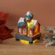 Scena de Craciun Case Ninse cu Lumina LED 5x5x8cm