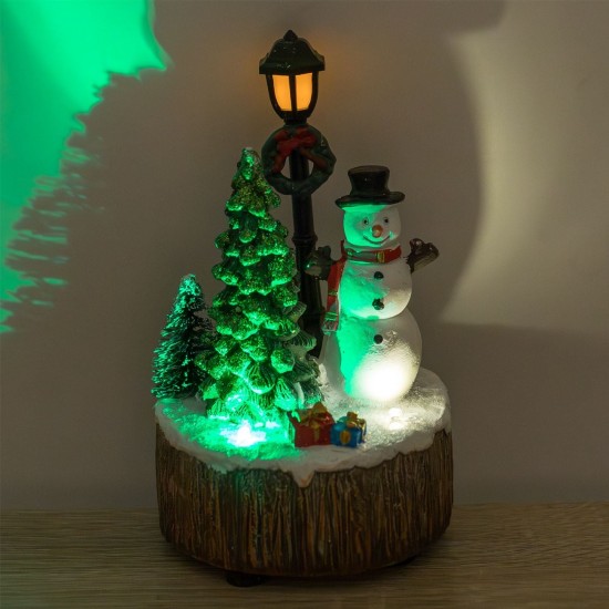 Scena de Craciun Colturi de Sat cu Lumina LED Ø8x13cm