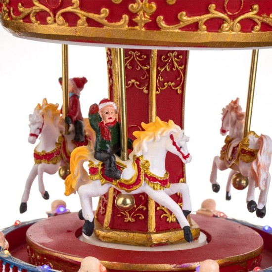 Carusel Muzical de Craciun cu LED 22cm