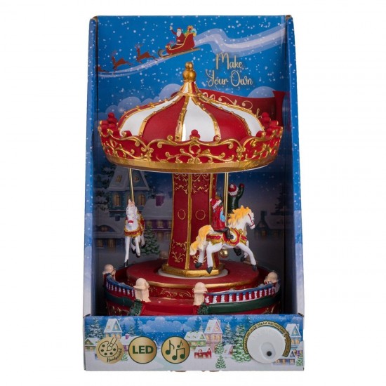 Carusel Muzical de Craciun cu LED 22cm