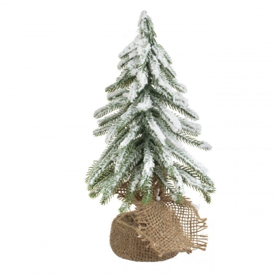 Brad de Craciun Decorativ Nins cu Baza din Iuta 28cm