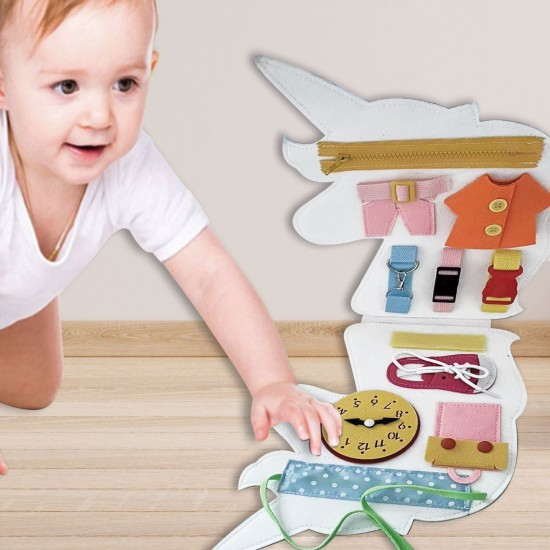 Carte de Activitati din Fetru Unicorn Quiet Book