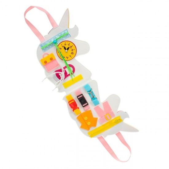 Carte de Activitati din Fetru Unicorn Quiet Book