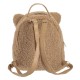 Rucsac din Plus Ursulet Maro cu Urechi Bej pentru Copii 16x7x18cm