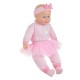 Papusa Bebelus cu Body Roz Unicorn & Fusta Tutu cu Sunet 50cm