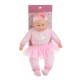 Papusa Bebelus cu Body Roz Unicorn & Fusta Tutu cu Sunet 50cm