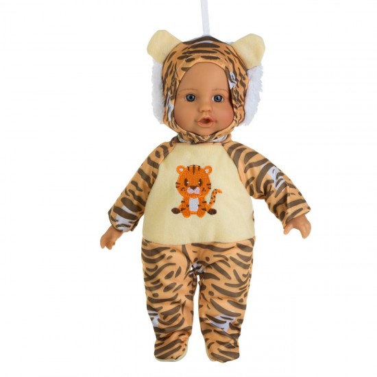 Papusa Bebelus Imbracata Tigru 34cm