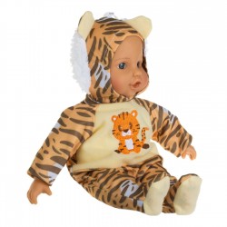 Papusa Bebelus Imbracata Tigru 34cm