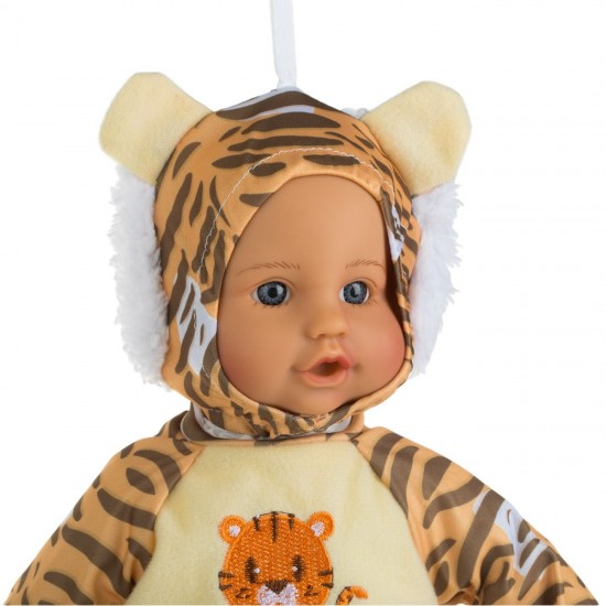 Papusa Bebelus Imbracata Tigru 34cm