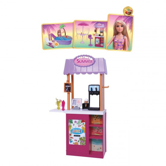 Set de Joaca Piscina cu Sezlong Bar & Papusa cu Accesorii