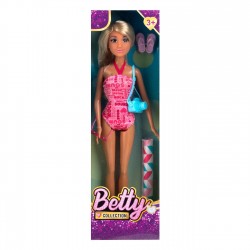 Papusa Manechin Betty cu Costum de Baie Camera & 3 Accesorii