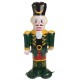 Figurina Gonflabila de Craciun Soldat din Spargatorul de Nuci cu Costum Verde 60cm