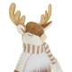 Figurina Decorativa de Craciun Ren cu Fular Colorat 28cm